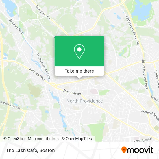 The Lash Cafe map