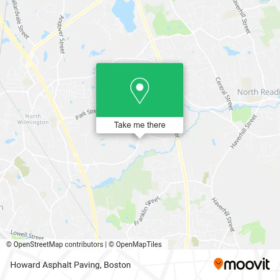 Howard Asphalt Paving map