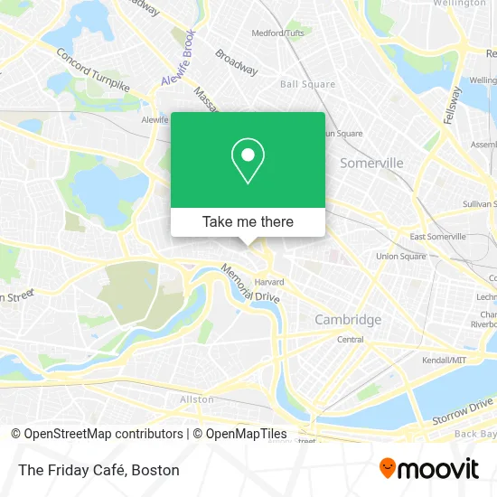 The Friday Café map