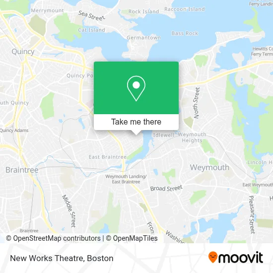 New Works Theatre map