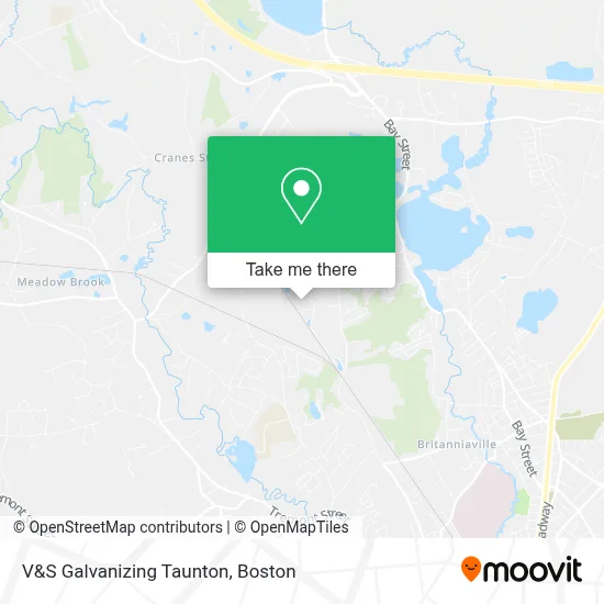 V&S Galvanizing Taunton map