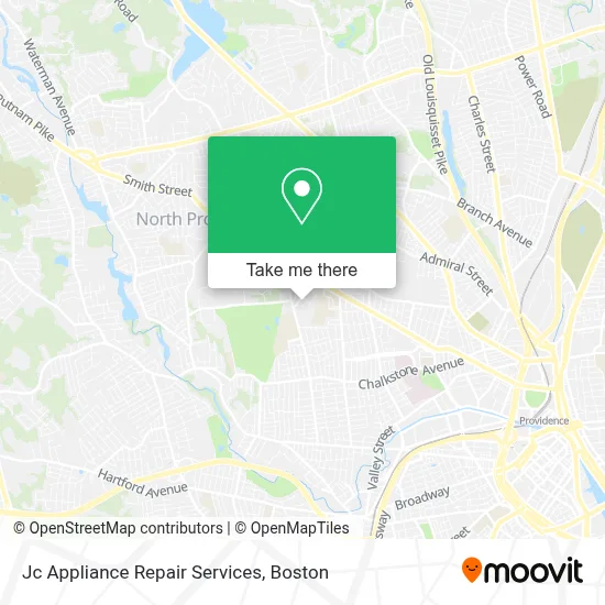 Jc Appliance Repair Services map