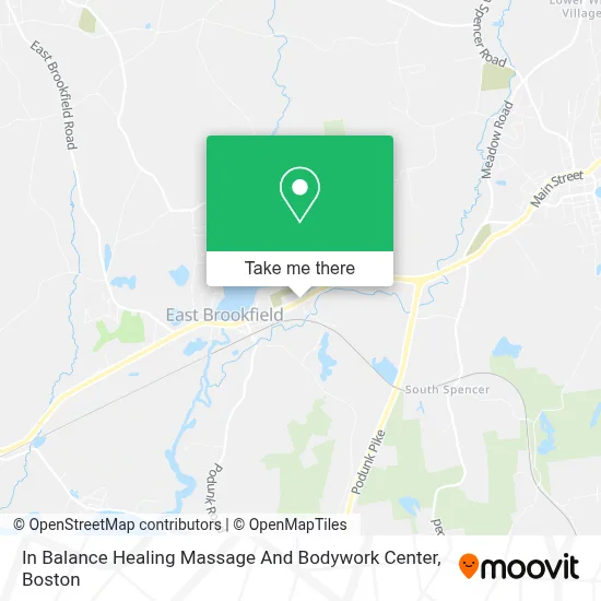 In Balance Healing Massage And Bodywork Center map