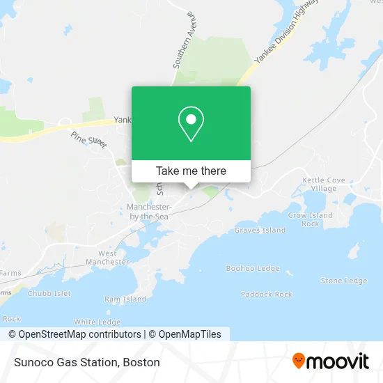 Sunoco Gas Station map