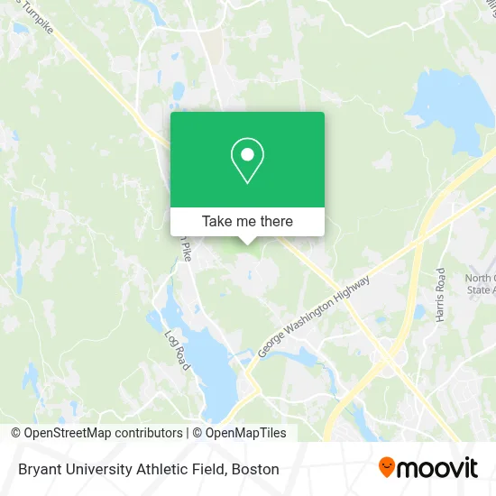 Bryant University Athletic Field map