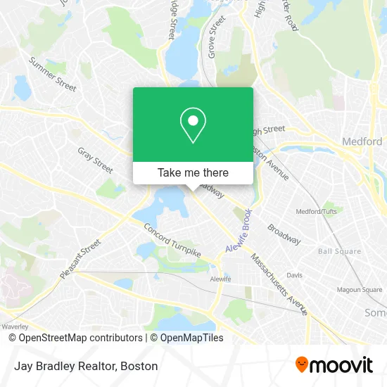 Jay Bradley Realtor map