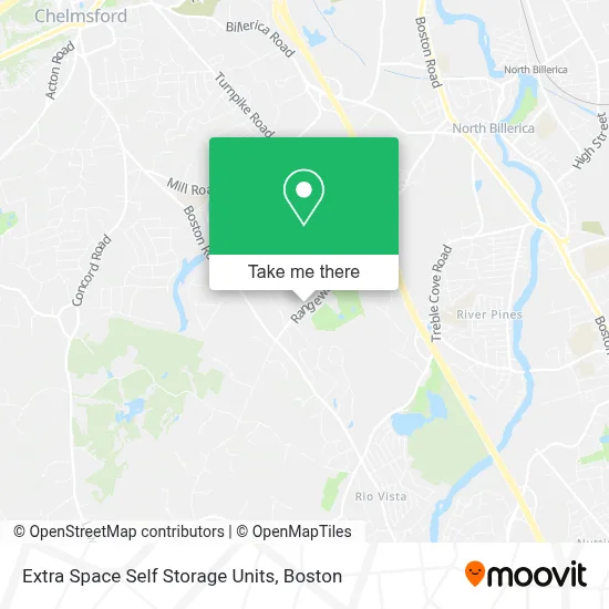 Extra Space Self Storage Units map