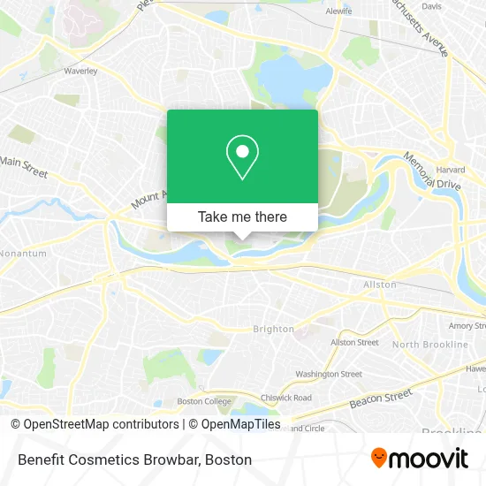 Benefit Cosmetics Browbar map