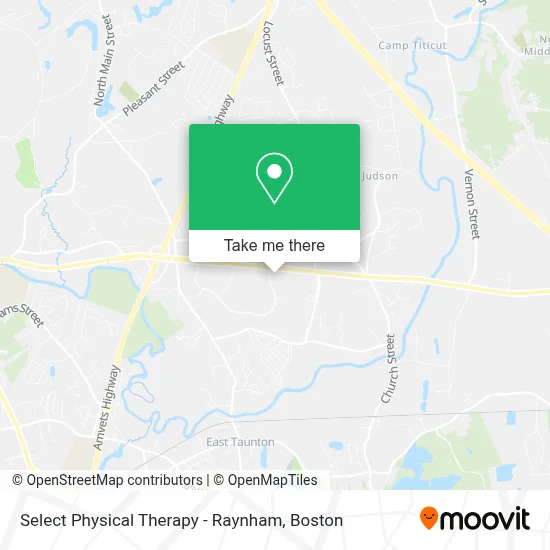Select Physical Therapy - Raynham map