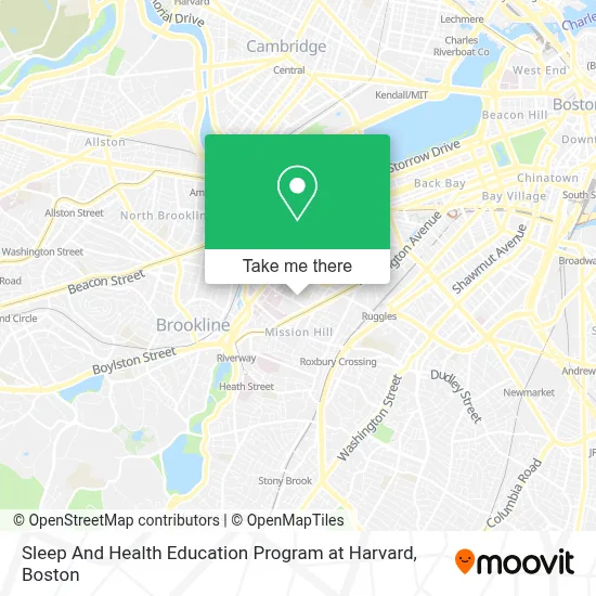 Sleep And Health Education Program at Harvard map