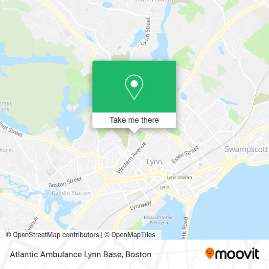 Atlantic Ambulance Lynn Base map