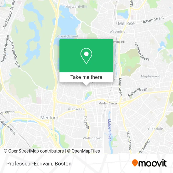 Professeur-Écrivain map