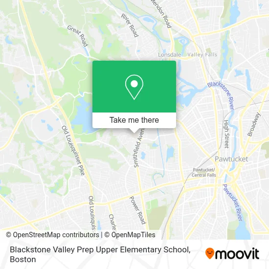 Blackstone Valley Prep Upper Elementary School map