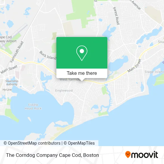 The Corndog Company Cape Cod map