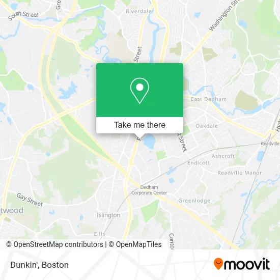 Dunkin' map