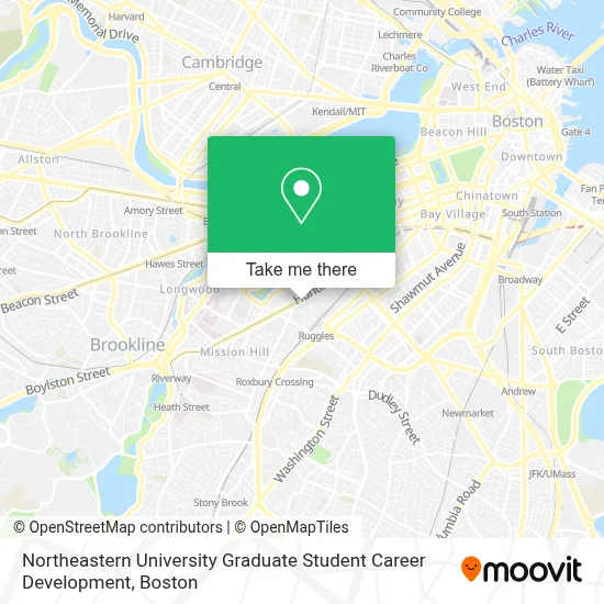 Northeastern University Graduate Student Career Development map