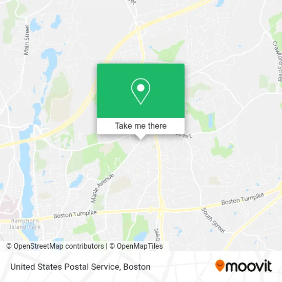 United States Postal Service map