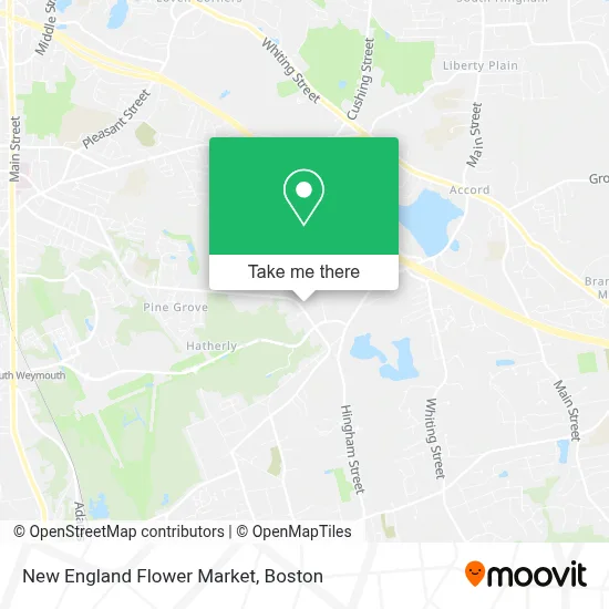 New England Flower Market map