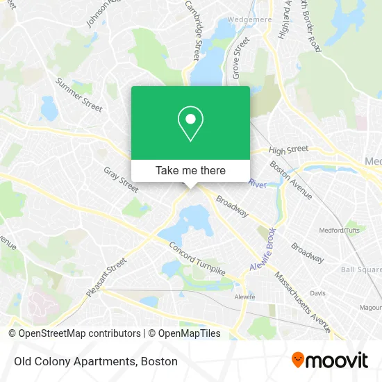 Old Colony Apartments map