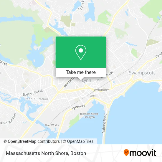 Massachusetts North Shore map