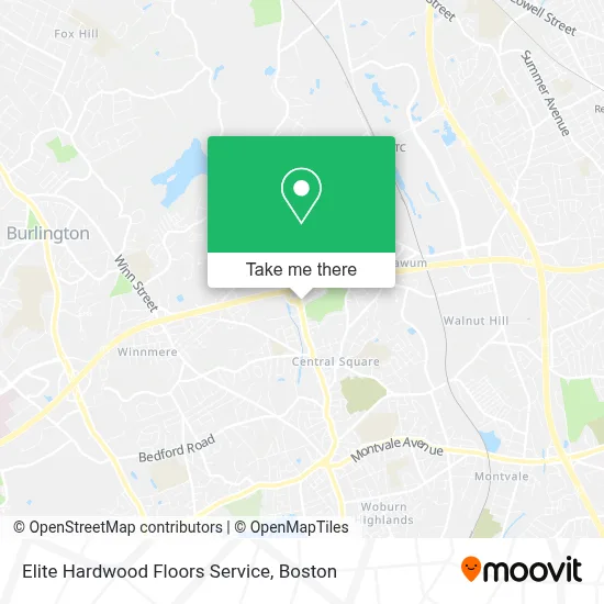Elite Hardwood Floors Service map