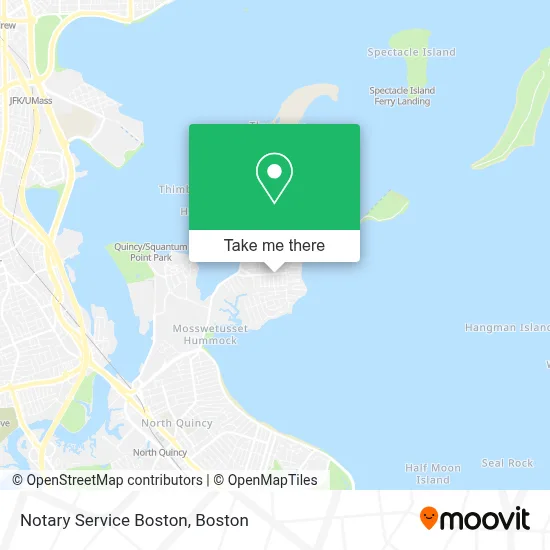 Notary Service Boston map