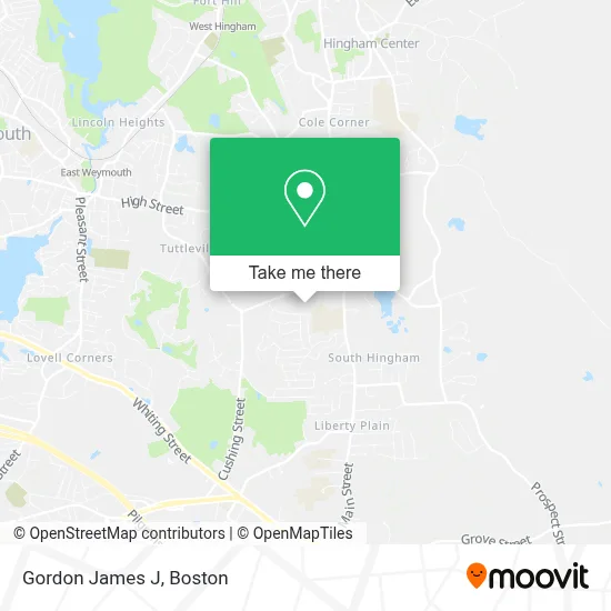 Gordon James J map