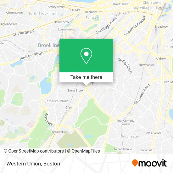 Western Union map