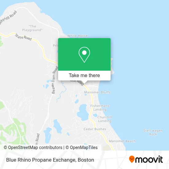 Blue Rhino Propane Exchange map