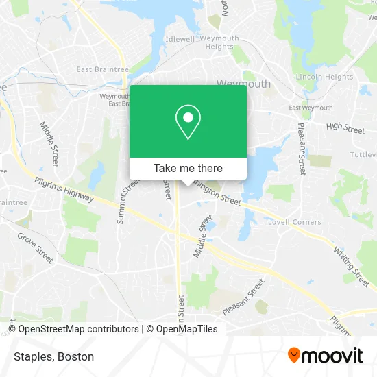 Staples map