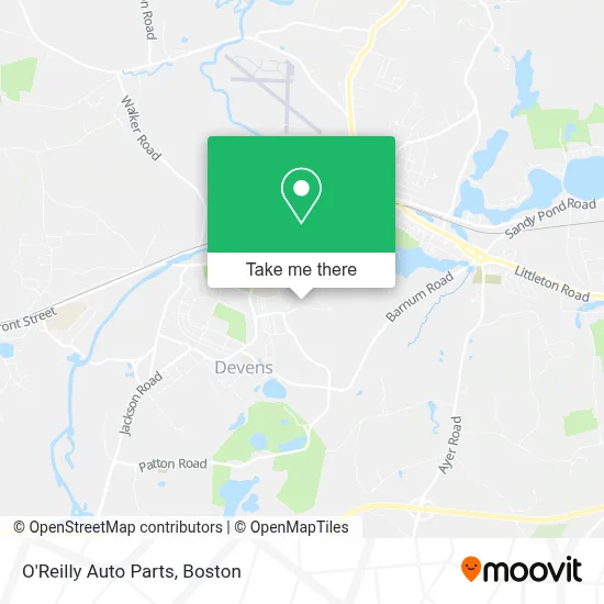 O'Reilly Auto Parts map