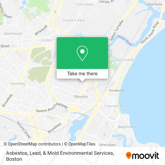 Asbestos, Lead, & Mold Environmental Services map
