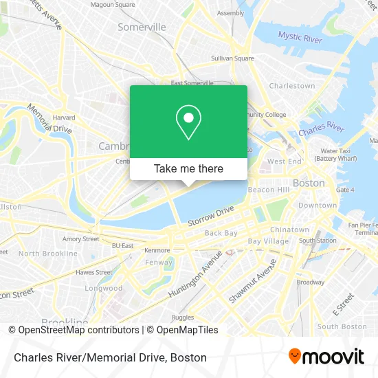 Charles River/Memorial Drive map