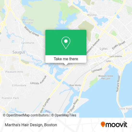 Martha's Hair Design map