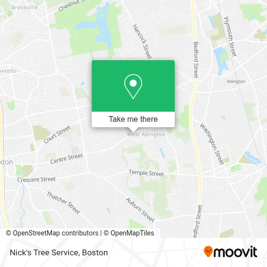 Nick's Tree Service map