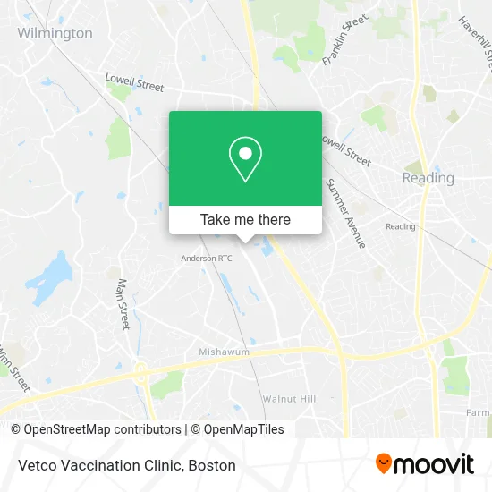 Vetco Vaccination Clinic map