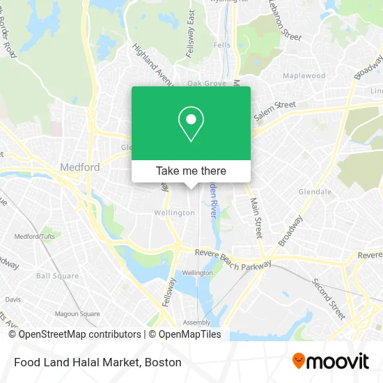 Food Land Halal Market map