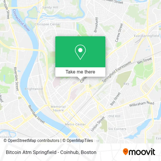 Bitcoin Atm Springfield - Coinhub map