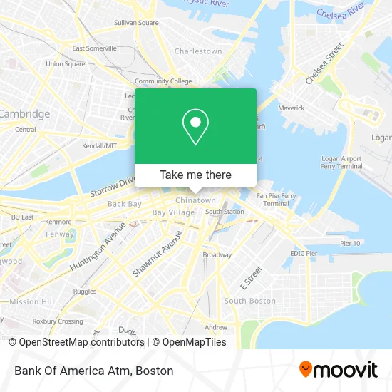 Bank Of America Atm map