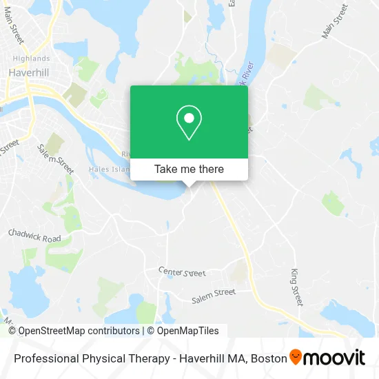 Professional Physical Therapy - Haverhill MA map