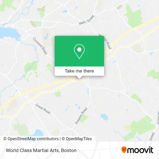 World Class Martial Arts map