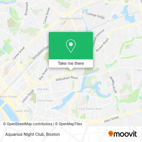 Aquarius Night Club map
