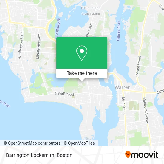 Barrington Locksmith map