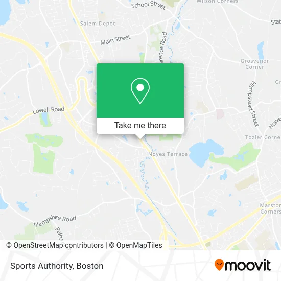 Sports Authority map