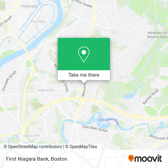 First Niagara Bank map