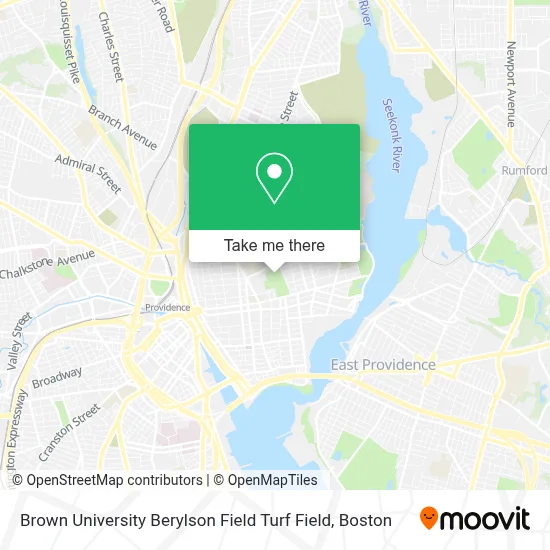 Brown University Berylson Field Turf Field map