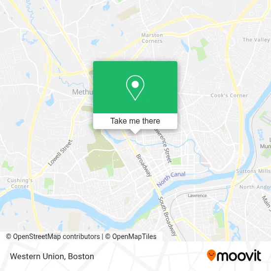 Western Union map