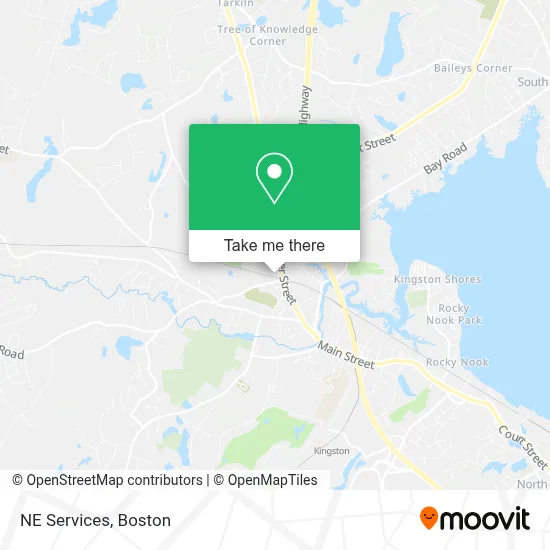 NE Services map