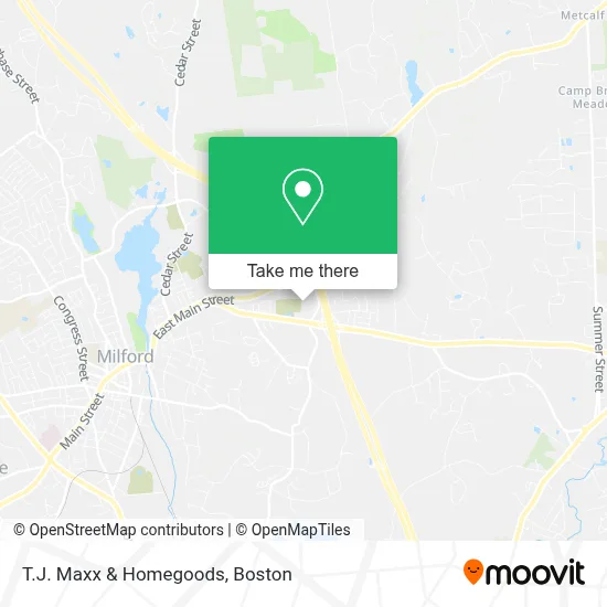 T.J. Maxx & Homegoods map