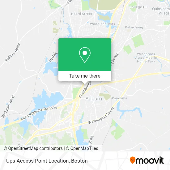 Ups Access Point Location map